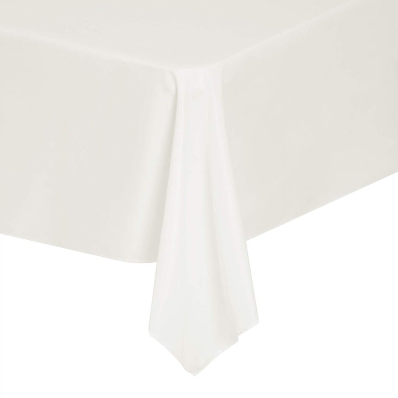 Cupuamon Rectangle Tablecloth 90x156 inch Washable Polyester Fabric Table Cloth for Wedding Party Dining Banquet Decorationï¼ˆ90x156, Ivoryï¼‰ - Image 5